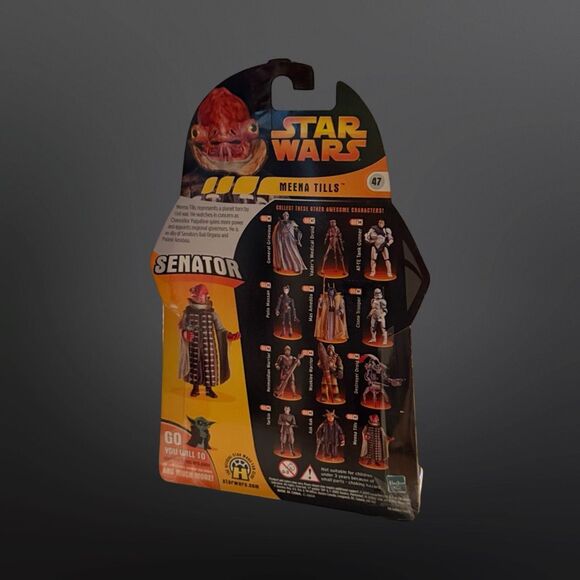 Sealed Star Wars Revenge of the Sith Meena Tills Senator Action Figure #47 3.75” - Picture 6 of 6